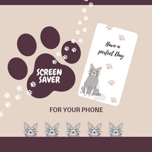 Phone Screen Saver | Phone Wallpaper | Cat Wallpaper | Cat Screensaver |