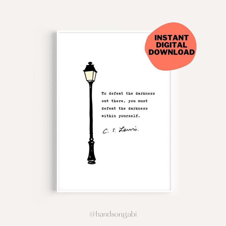 Personalized Narnia Quote Wall Art, Personalized Literary Quote Wall