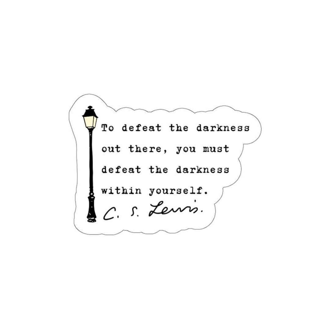 C.S. Lewis Quote Sticker, Christian Stickers