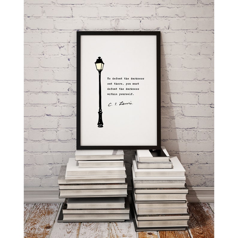 Personalized Narnia Quote Wall Art, Personalized Literary Quote Wall ...