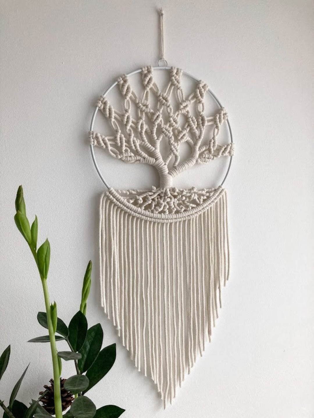 Tree of Life Boho Macrame Dreamcatcher, Wall Hanging - Etsy