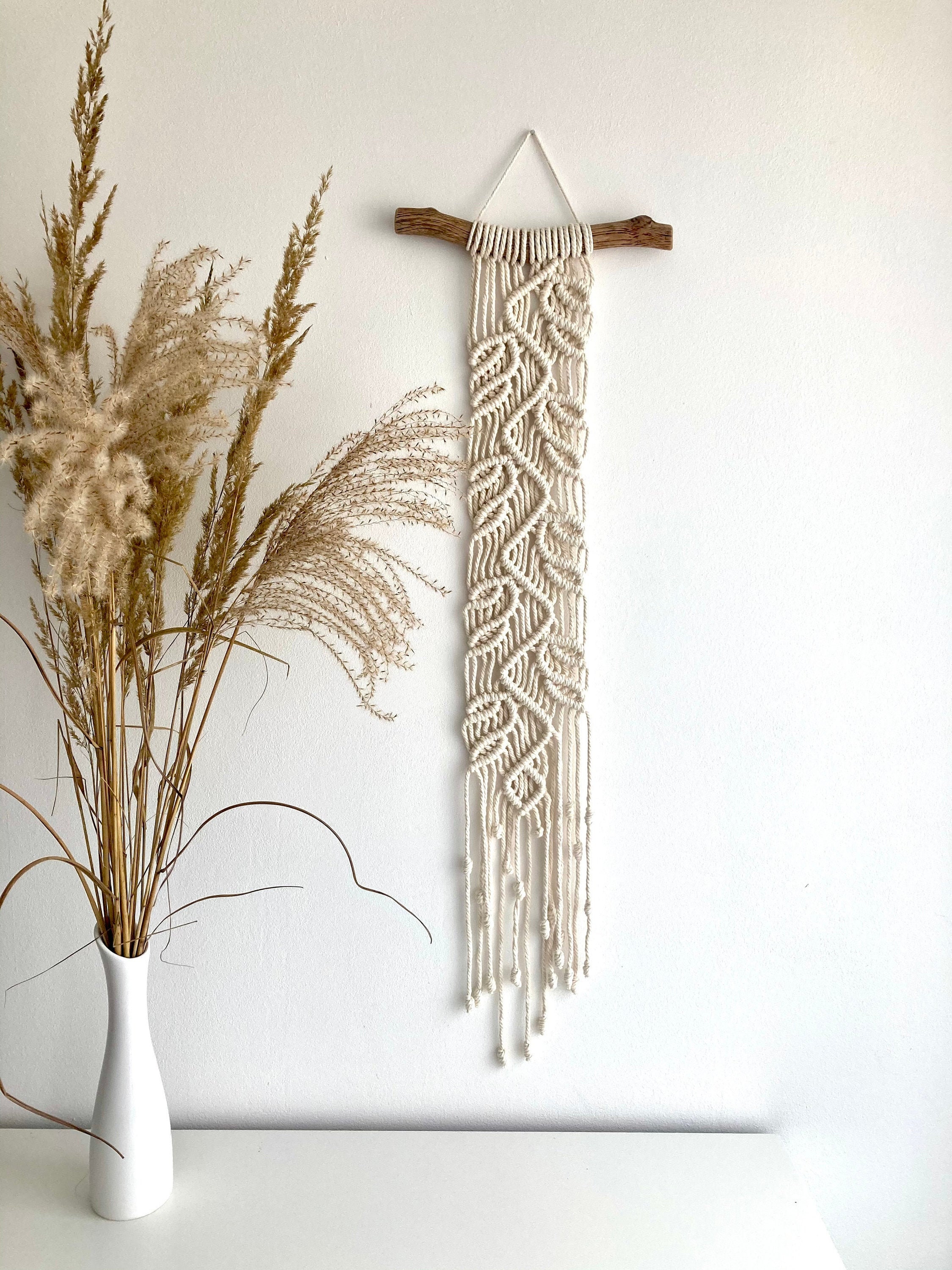 Macrame Vine & Leaves Wall Hanging Spring Leaves Home Decor Etsy UK