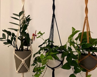 Macrame plant hanger, Minimalystic Macrame Plant hanging Basket