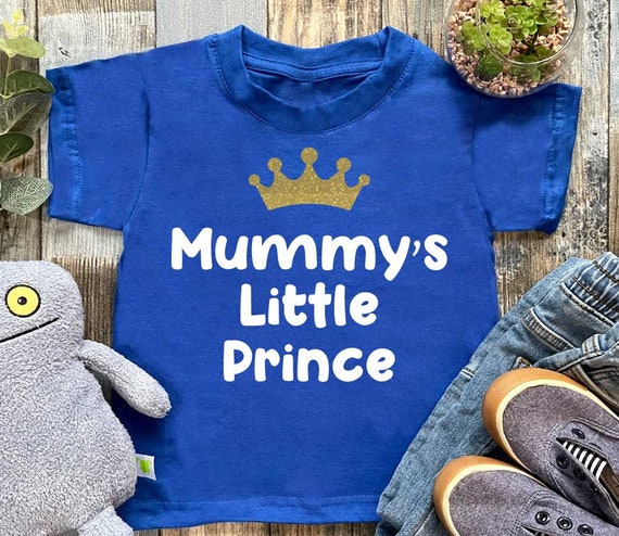 Personalised Baby Toddler Child's Kids Mummy's Little Prince T-shirt Tee Top 
