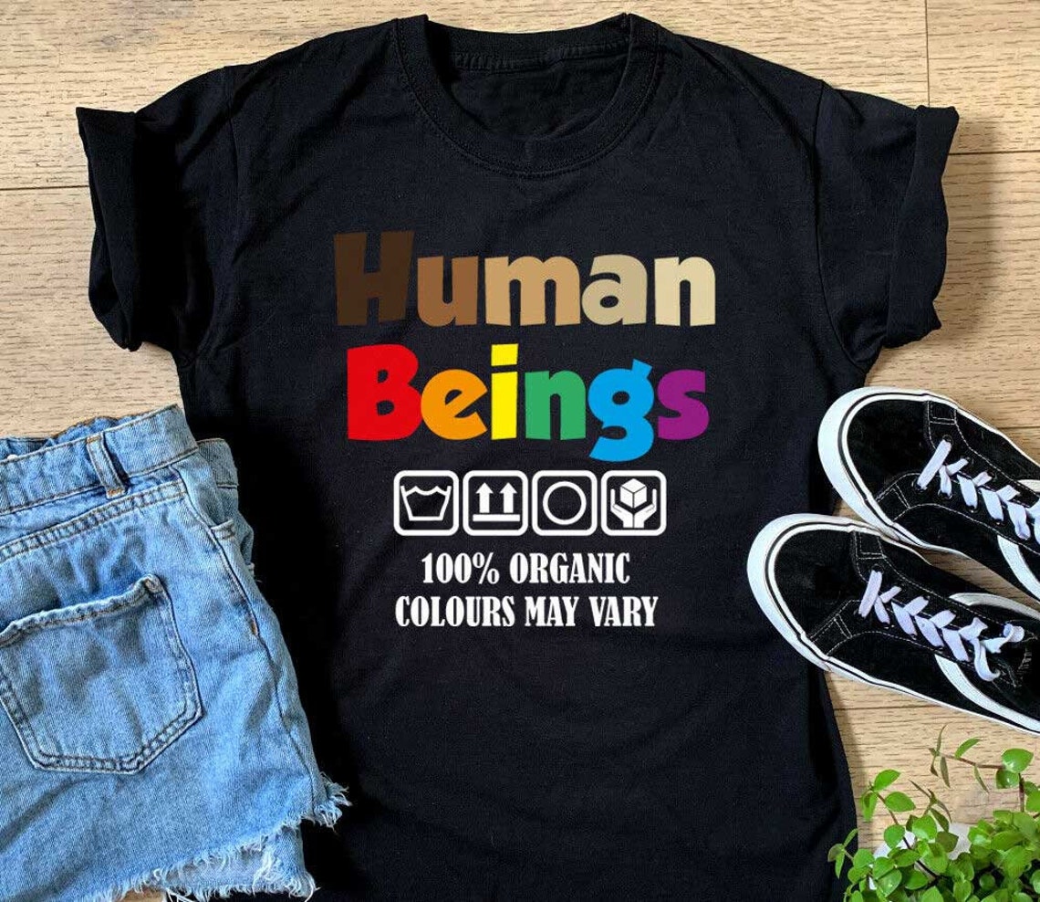 Damen Menschliche Wesen Farbe waschen Führer T-shirt Womens | Etsy