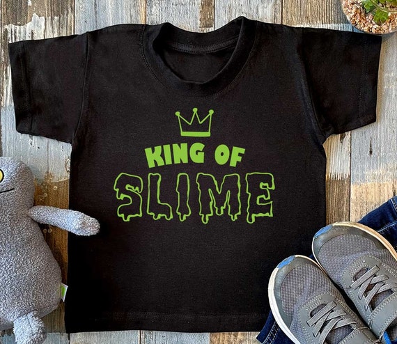 Camiseta de King Of Slime para niños, regalo divertido para niños