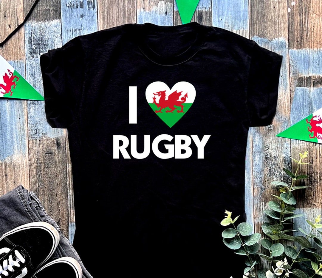 Ladies I Love Welsh Rugby Tshirt Womens Girls Wales Six Etsy