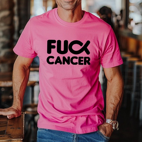 Fuck Cancer T-shirt - Mens Race For Life Charity Top Boys Birthday Christmas Gift Top