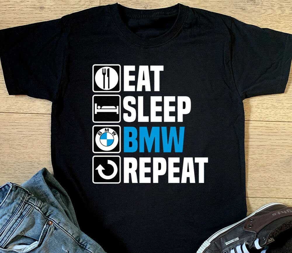 New Funny BMW Humour Funny Parody Car T-shirt Car Tee Top Men's