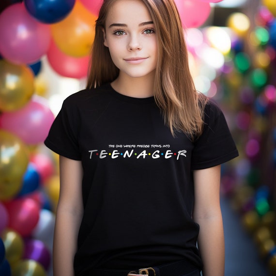 Cadeau Anniversaire 14 ans Fille Humour Ado T-Shirt : : Mode