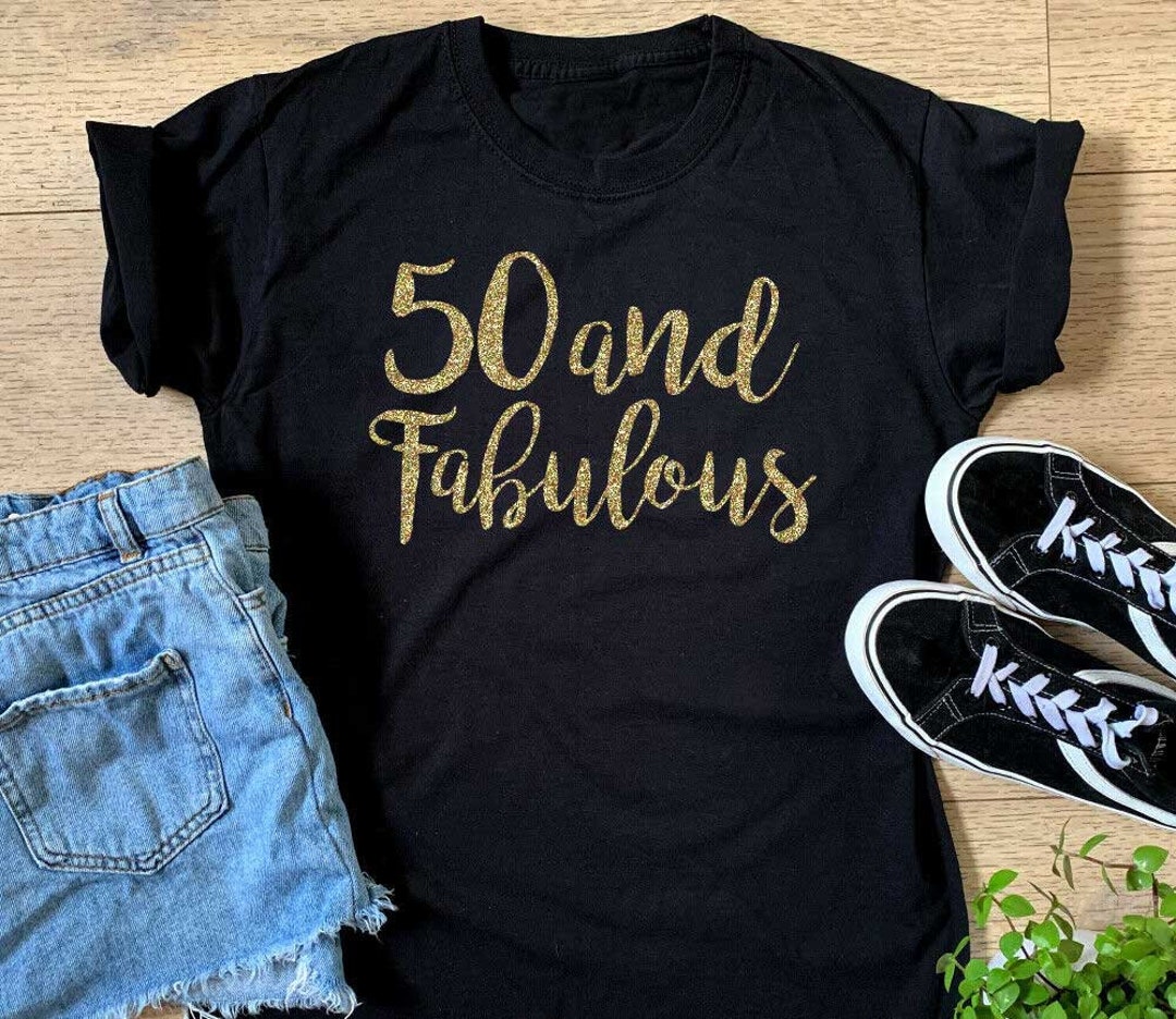 T-shirt 50 ans Cadeau anniversaire Femme à petits prix