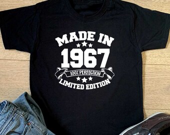 Made in 1967 Tshirt - Etsy UK