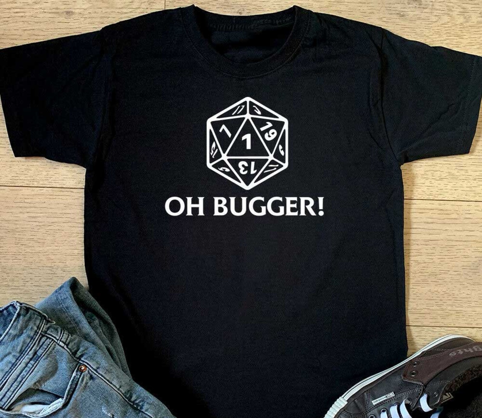 Oh Bugger Roller A One T Shirt Mens Dungeons And Dragons T Etsy