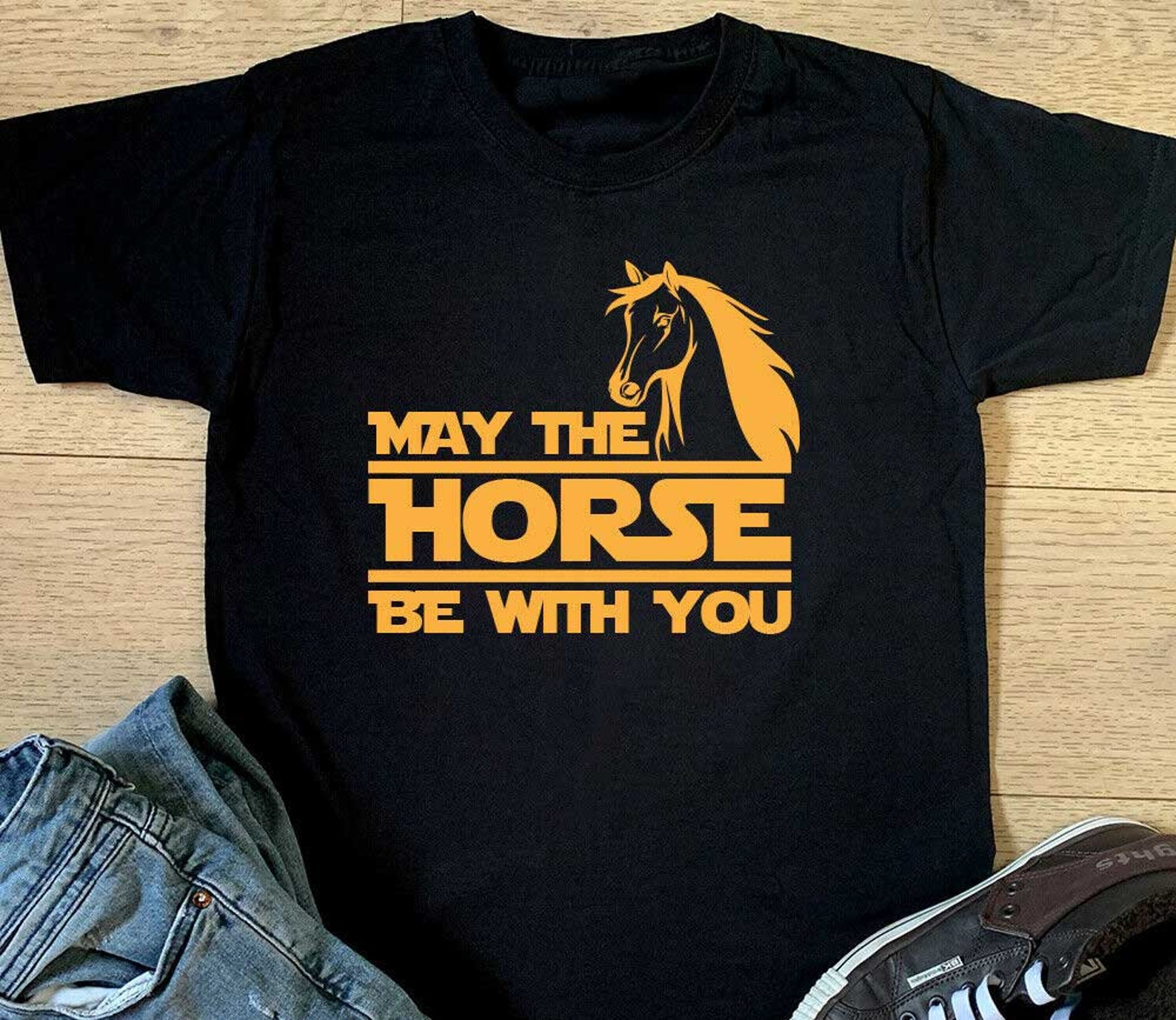 May The Horse Be With You T-shirt Mens Horse & Pony Gift | Etsy