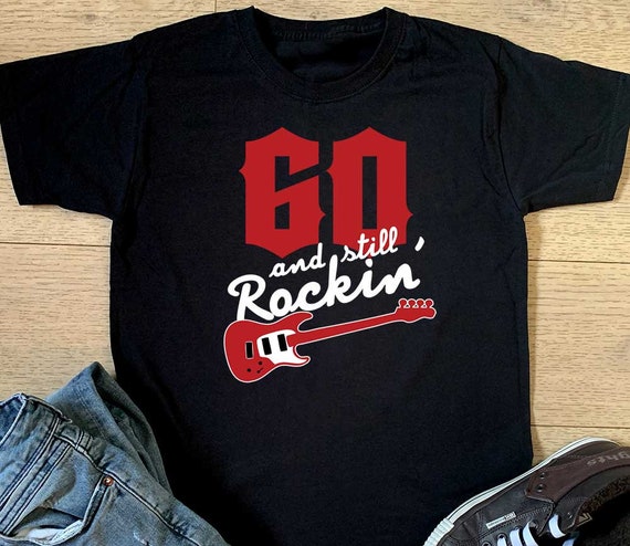 60 Years old and i can still Rock and Roll' Men's T-Shirt