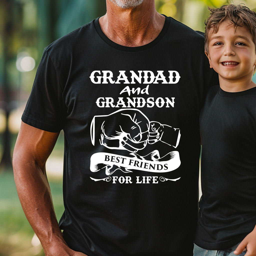 Mens Grandfather Grandson Friends Fist Bump Shirt Grandpa Grandad Mens Grandfather Grandson Friends Fist Bump Shirt Grandpa Grandad