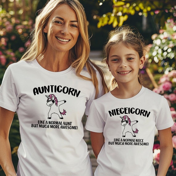 Like Aunt Like Niece Funnu Unicorn Lover Gift T-Shirt Like Aunt Like Niece Funnu Unicorn Lover Gift T-Shirt