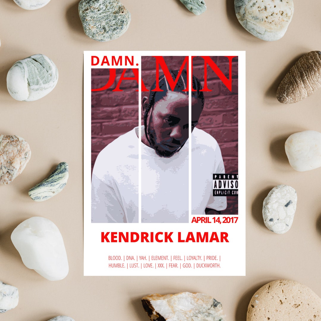 Kendrick Lamar Poster DAMN. Album Cover Album Poster Music Poster Music