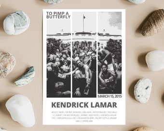 Kendrick Lamar Poster | To Pimp A Butterfly | Album Cover | Album Poster | Music Poster | Music Prints | Wall Art | Wall Décor