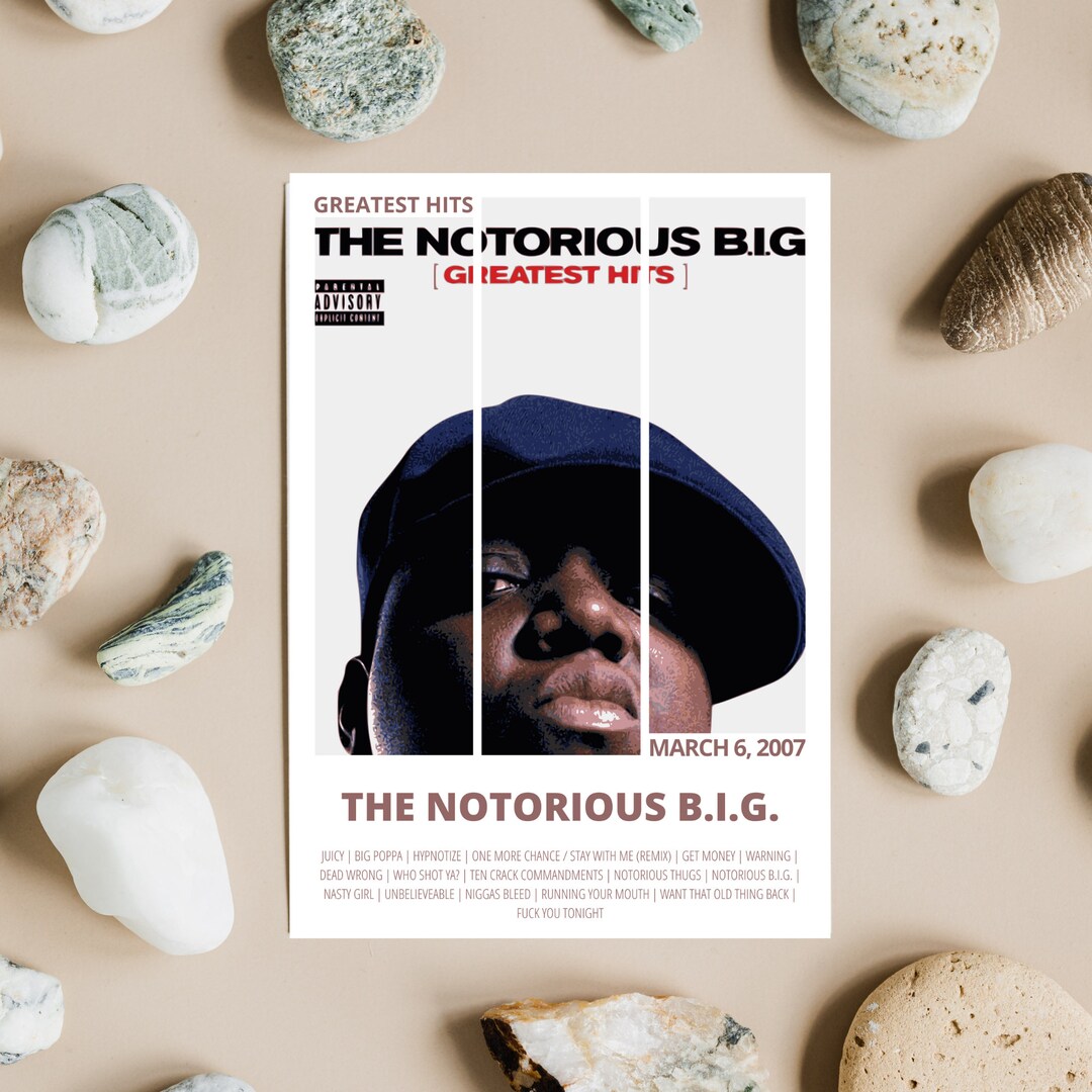 The Notorious B.I.G. Poster Greatest Hits Album Cover Etsy Hong Kong