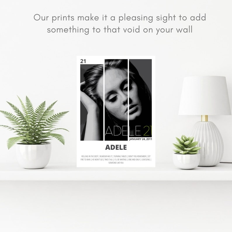 Adele Poster 21 Album Cover Album Poster Music Poster Music Prints Wall ...