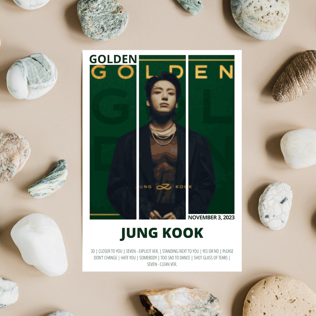 Jung Kook Poster Golden Album Cover Album Poster Music - Etsy