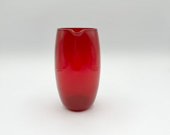 Cambridge Glass Carmen Ruby Red Mini Martini Pitcher Cocktail Mixer