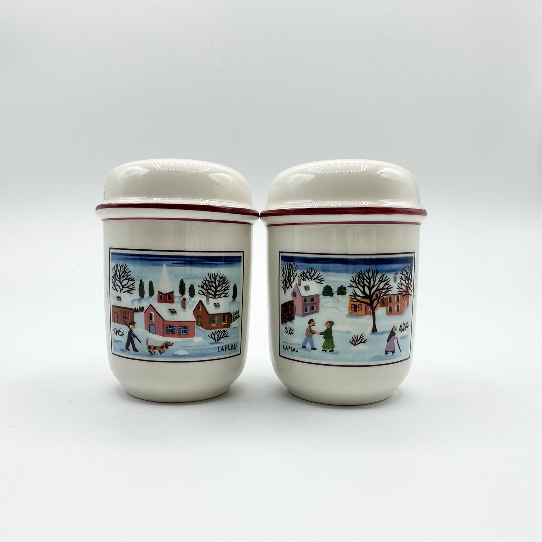 Villeroy and Boch Naif Christmas Salt & Pepper Shaker Set Etsy