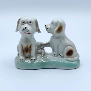 Brazilian Lusterware Dog  Figurine, 1970s
