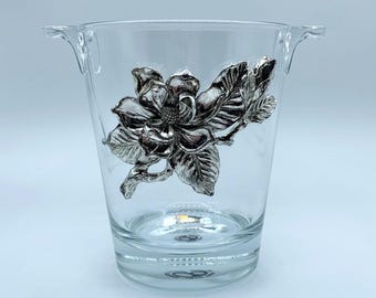 Arthur Court Magnolia Glass Ice Bucket