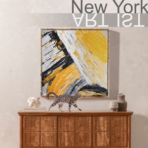 Abstract Painting, Gold Painting Silver Painting, Minimalist Abstract Painting, Original Abstract Painting, Large Wall Canvas Painting,