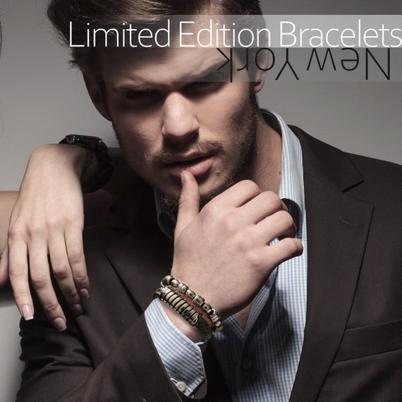 Brown Leather Cuff Bracelet 8-inch Men Women Flexible - Limited Edition Brown Leather Cuff Bracelet 8-inch Men Women Flexible - Limited Edition