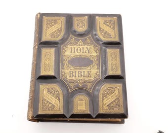 Antique Pictorial Family Bible 1200+ Illustrations 1876–1890 Jones Bros