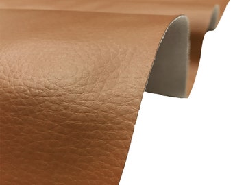 Matériau de rembourrage imperméable en similicuir grainé marron clair