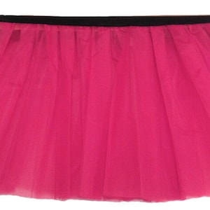 Tutu Jupes Femmes Dames Filles Poule Adulte Plus Neon Fantaisie 1980 80s Costume 10 Couleurs Tailles 6-14 & 16-26 Rose