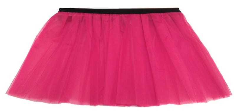 Tutu Jupes Femmes Dames Filles Poule Adulte Plus Neon Fantaisie 1980 80s Costume 10 Couleurs Tailles 6-14 & 16-26 Rose