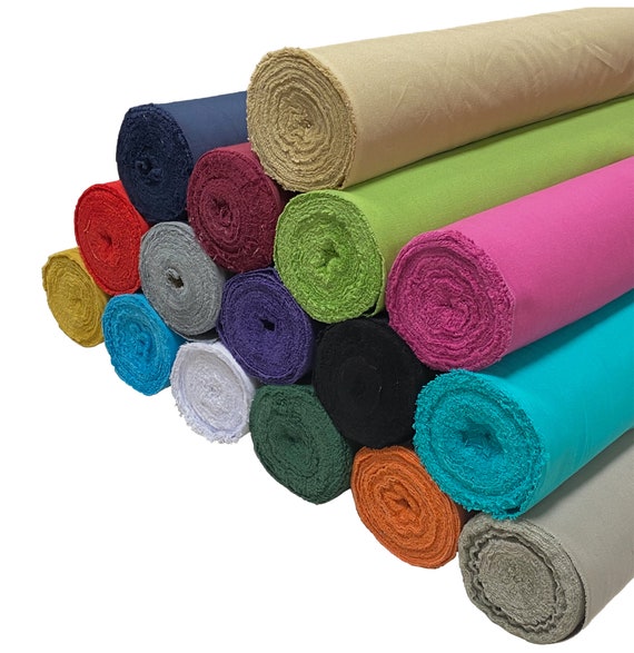 100% Cotton Canvas Fabric Duck Material Dressmaking Cloth Curtain Bags 145cm 57" Wide 250GSM Sold Per Meter