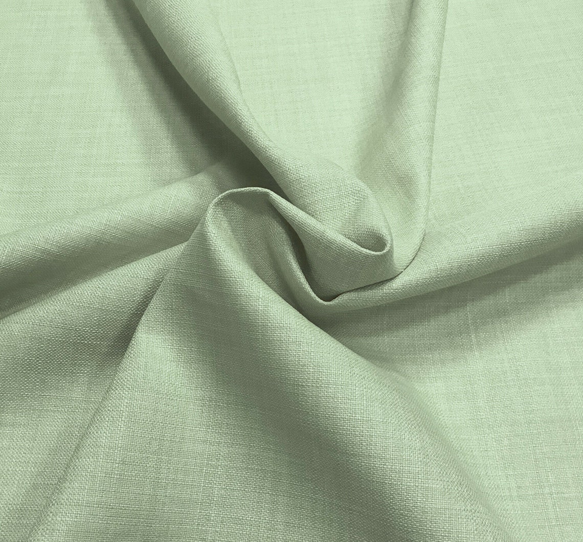 Sage Green Linen Look Fabric Plain Soft Linen Texture Etsy UK