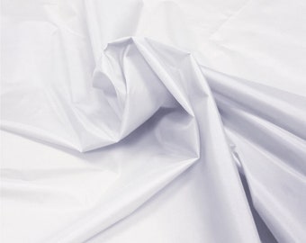 White Nylon Look Fabric Waterproof 5oz Material Pond Outdoor Camp Tent Seat Cover | 150cm Wide
