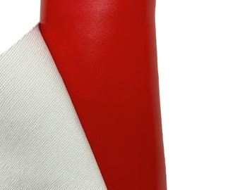 Red Faux Leather Leatherette Fabric Waterproof Upholstery Material Heavy Duty Art Craft By The Metre