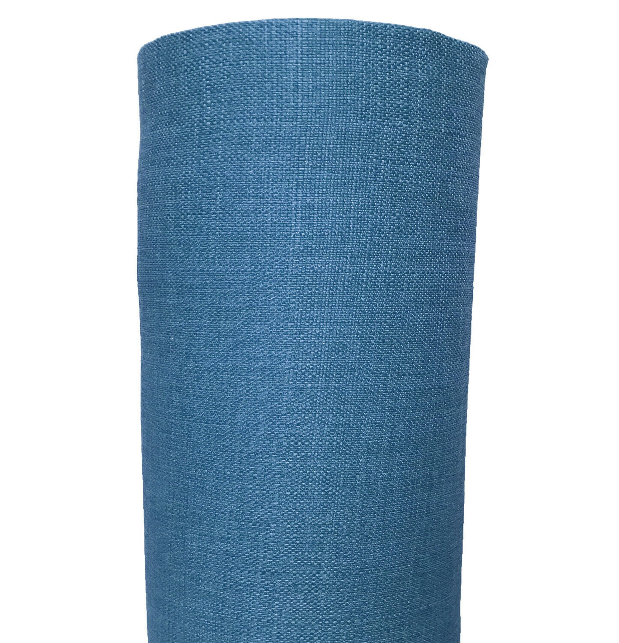 Royal Blue Linen Look Fabric Plain Soft Linen Texture Etsy UK