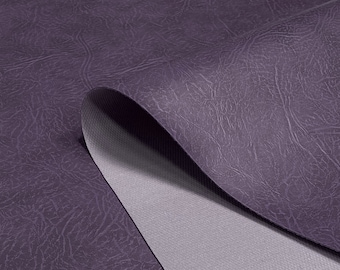 Purple Heavy Grained Faux Leather Fabric Upholstery Material Leatherette Art Craft Car By The Metre 140cm Wide
