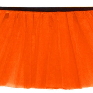 Tutu Jupes Femmes Dames Filles Poule Adulte Plus Neon Fantaisie 1980 80s Costume 10 Couleurs Tailles 6-14 & 16-26 Orange