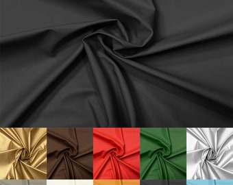 Tissu en faux cuir souple Spandex Stretch Smooth Matt Matte Leatherette Matériau Vinyle 140cm 55 «  » Large 230gsm One Way Stretch vendu par mètre