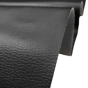 Zwart generfd kunstleer kunstleer stof zware textuur waterdicht bekledingsmateriaal