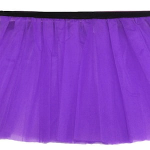 Tutu Jupes Femmes Dames Filles Poule Adulte Plus Neon Fantaisie 1980 80s Costume 10 Couleurs Tailles 6-14 & 16-26 Violet