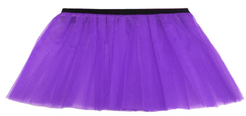 Tutu Jupes Femmes Dames Filles Poule Adulte Plus Neon Fantaisie 1980 80s Costume 10 Couleurs Tailles 6-14 & 16-26 Violet