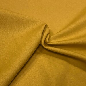 Mustard 100% Cotton Canvas Fabric Duck Material Dressmaking Cloth Curtain Bags 145cm 57" Wide 250GSM Sold Per Meter Bild 4