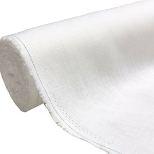Tela de lino puro 100% Material de confección Lino artesanal de moda natural vintage / 140 cm de ancho por metro imagen 4