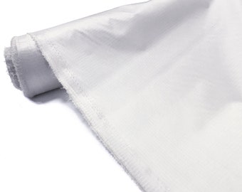 White Waterproof Ripstop Fabric 3.8oz Polyester Outdoor Material Kite Tent Camp Cover By The Metre - 150cm Wide